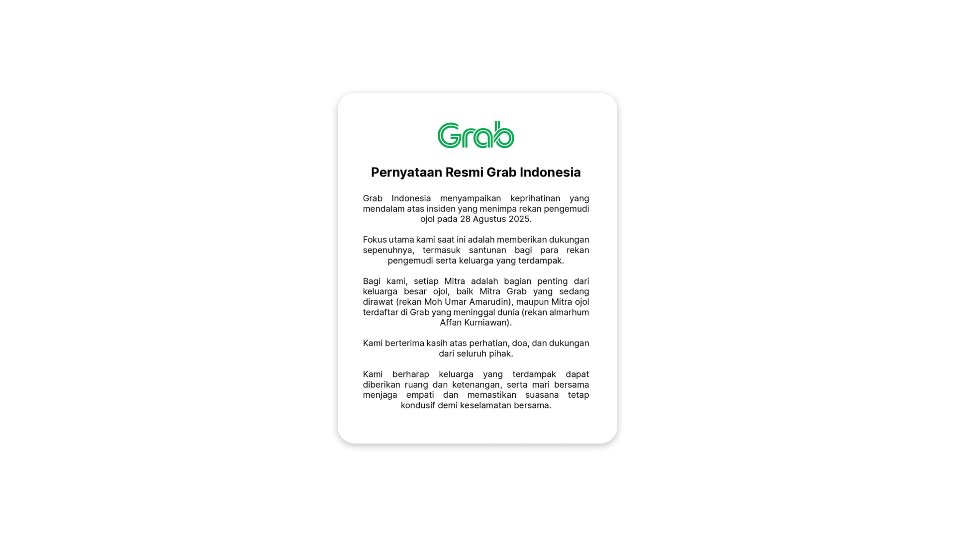 Pengemudi Ojol Grab